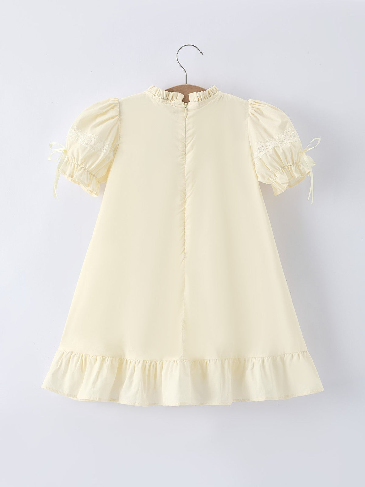 Embroidered Lace Girls' Short-sleeved Dress - Rylee Faith Designs - Flyclothing LLC