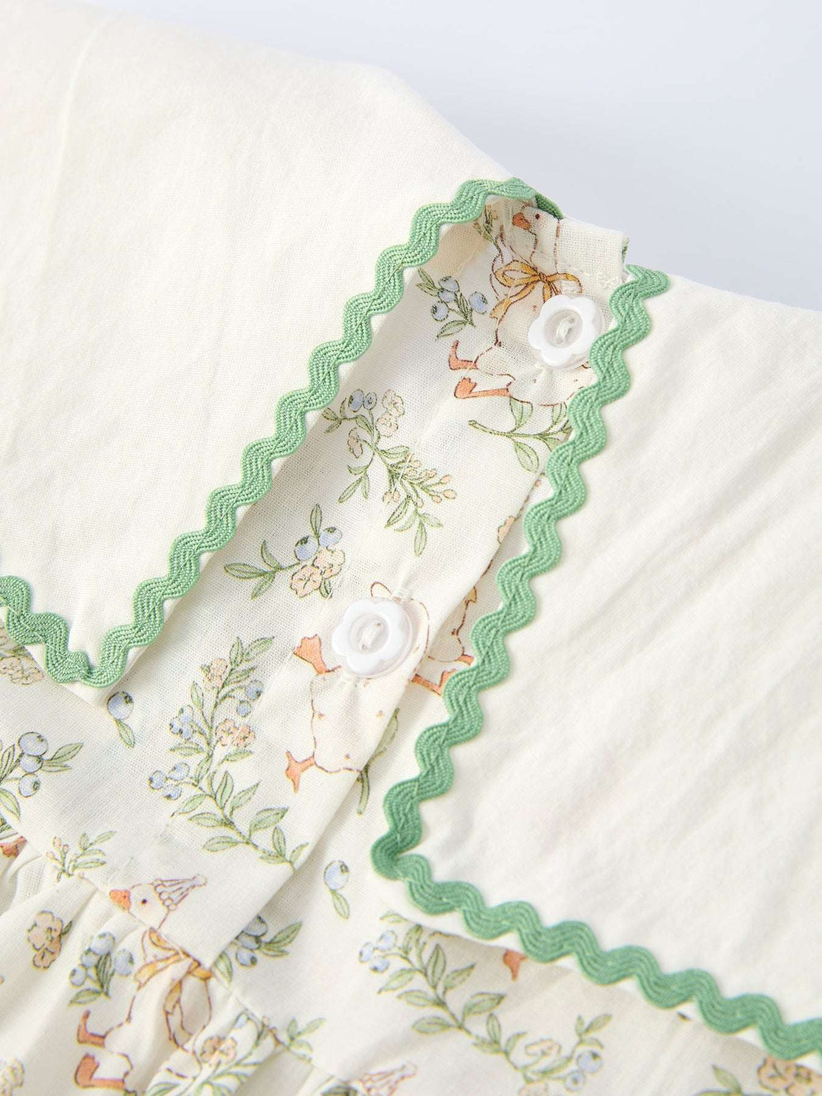 Vintage Floral Duck Embroidery Spring Girl Dress - Rylee Faith Designs - Flyclothing LLC