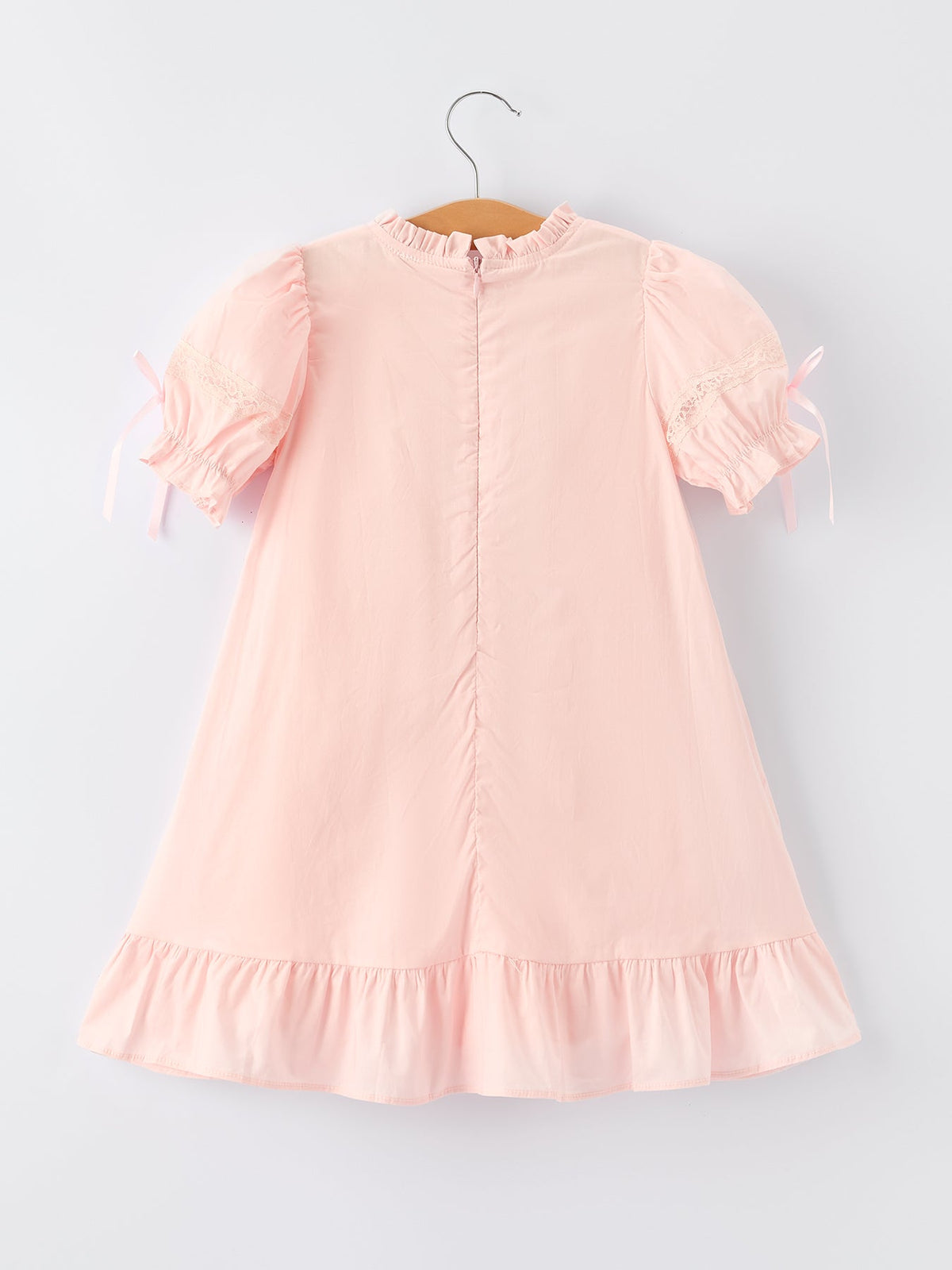 Embroidered Lace Girls' Short-sleeved Dress - Rylee Faith Designs - Flyclothing LLC