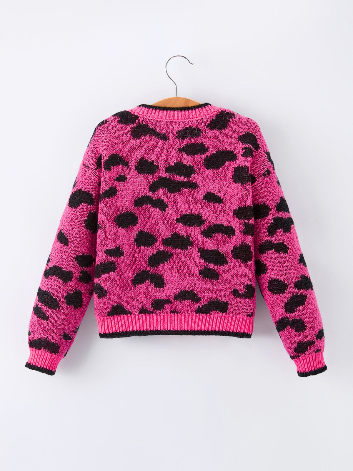 Fall Leopard Bow Girls Knit Cardigan - Rylee Faith Designs - Flyclothing LLC