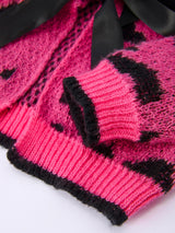 Fall Leopard Bow Girls Knit Cardigan - Rylee Faith Designs - Flyclothing LLC