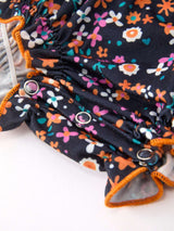 Fall Orange Floral Baby Bubble - Rylee Faith Designs - Flyclothing LLC