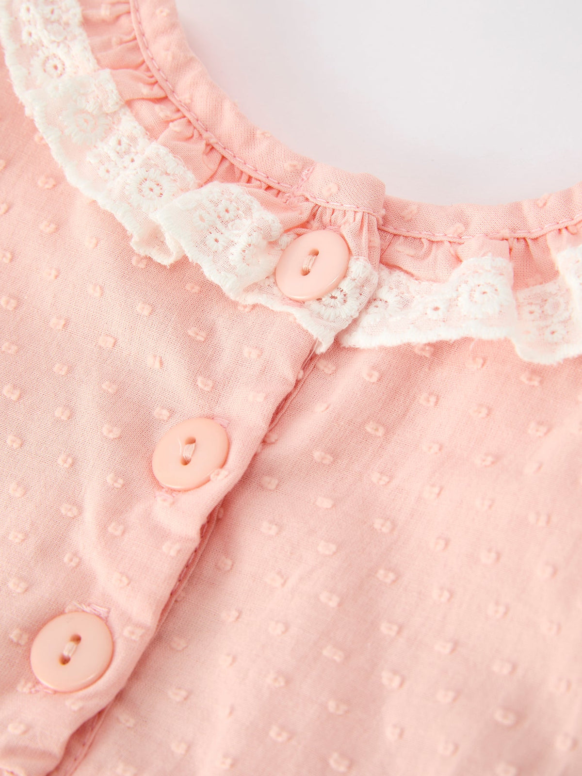Western Horse Embroidery Girls Romper Lace Petals Collar Puff Sleeve - Rylee Faith Designs - Flyclothing LLC