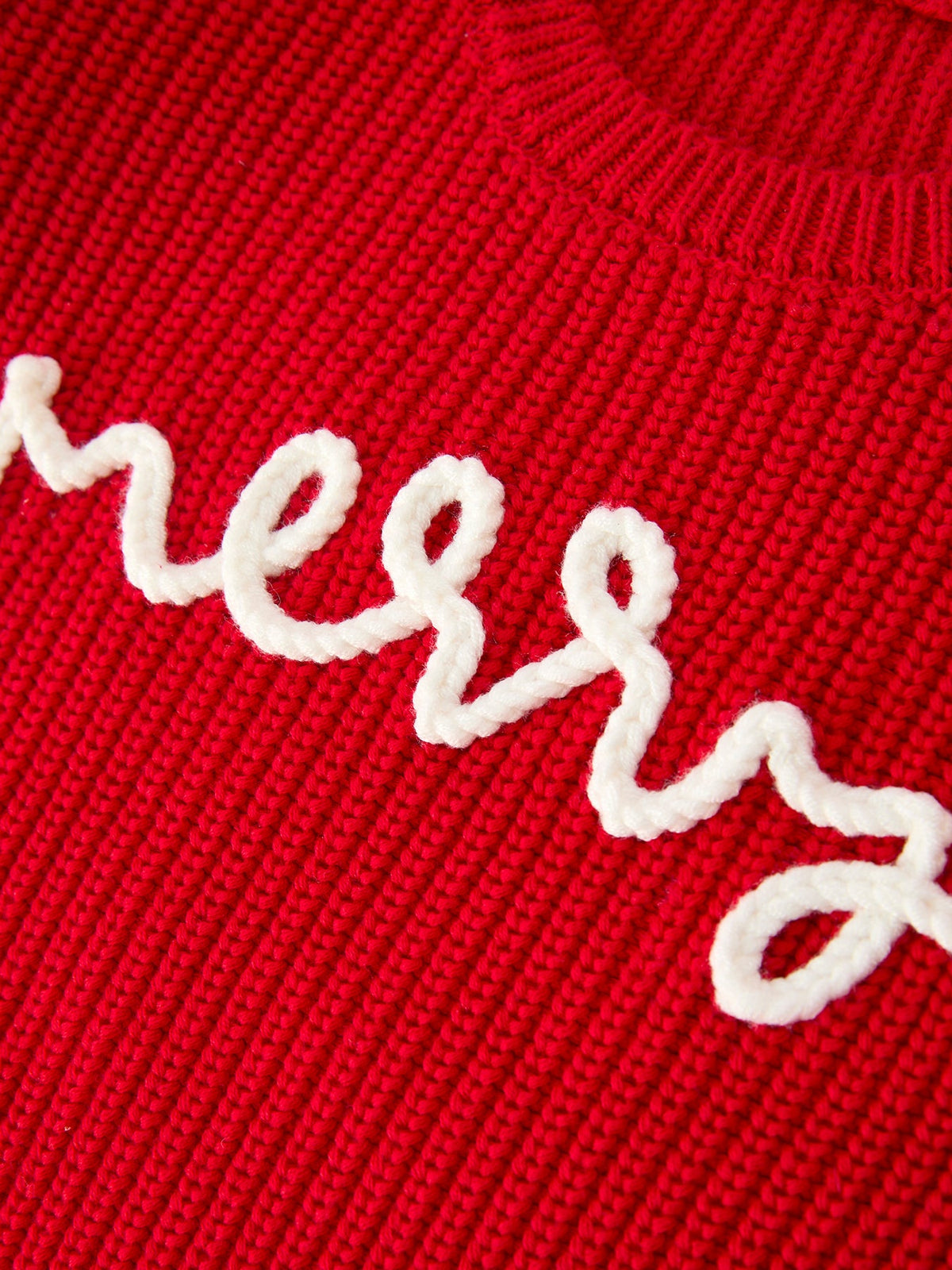 Red Christmas Girls “merry” Pullover Sweater - Rylee Faith Designs - Flyclothing LLC