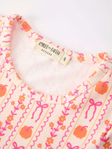 Halloween Thanksgiving Pumpkin Bow Pocket Girls Dress