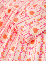 Halloween Thanksgiving Pumpkin Bow Pocket Girls Dress - Rylee Faith Designs - Flyclothing LLC