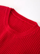 Mom and Me Winter Christmas Red "merry" Pullover Sweater - Rylee Faith Designs - Flyclothing LLC