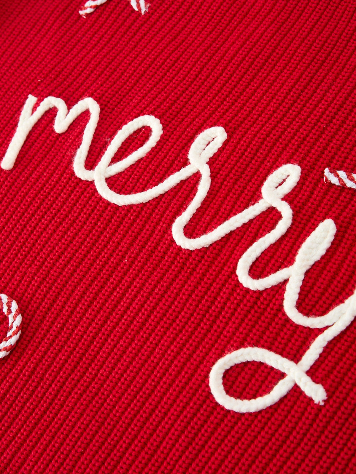 Mom and Me Winter Christmas Red "merry" Pullover Sweater - Rylee Faith Designs - Flyclothing LLC