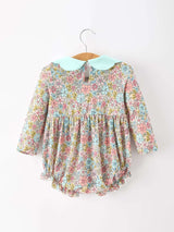 Mint Floral Baby Bubble Petals Collar