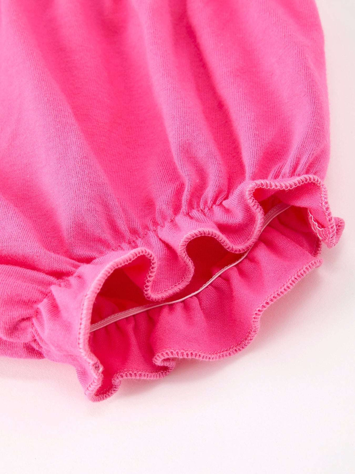 Hot Pink Floral Petals Collar Girl Bloomer Set - Rylee Faith Designs - Flyclothing LLC