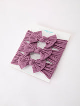 Baby Girl Bow Headband Same Color 3 Piece Set - Rylee Faith Designs - Flyclothing LLC