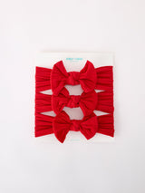 Baby Girl Bow Headband Same Color 3 Piece Set - Rylee Faith Designs - Flyclothing LLC