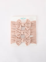 Baby Girl Bow Headband Same Color 3 Piece Set - Rylee Faith Designs - Flyclothing LLC