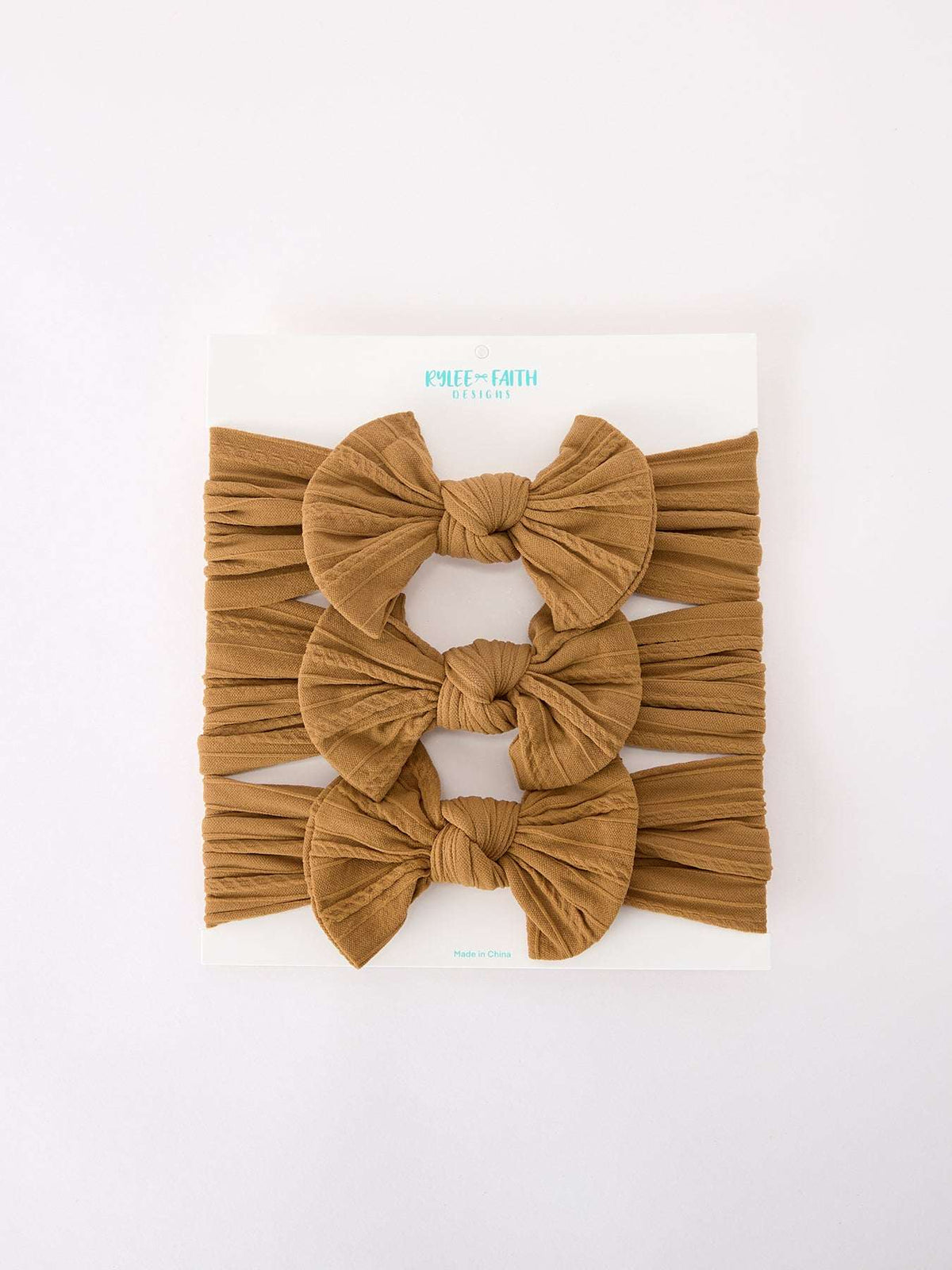 Baby Girl Bow Headband Same Color 3 Piece Set - Rylee Faith Designs - Flyclothing LLC