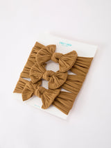 Baby Girl Bow Headband Same Color 3 Piece Set - Rylee Faith Designs - Flyclothing LLC