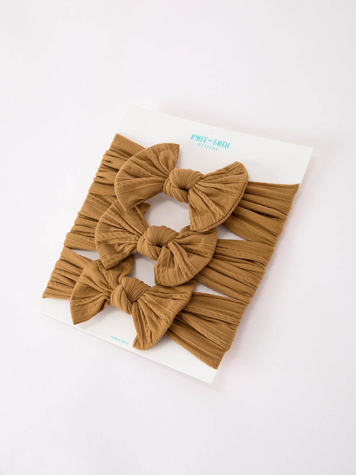 Baby Girl Bow Headband Same Color 3 Piece Set - Rylee Faith Designs - Flyclothing LLC