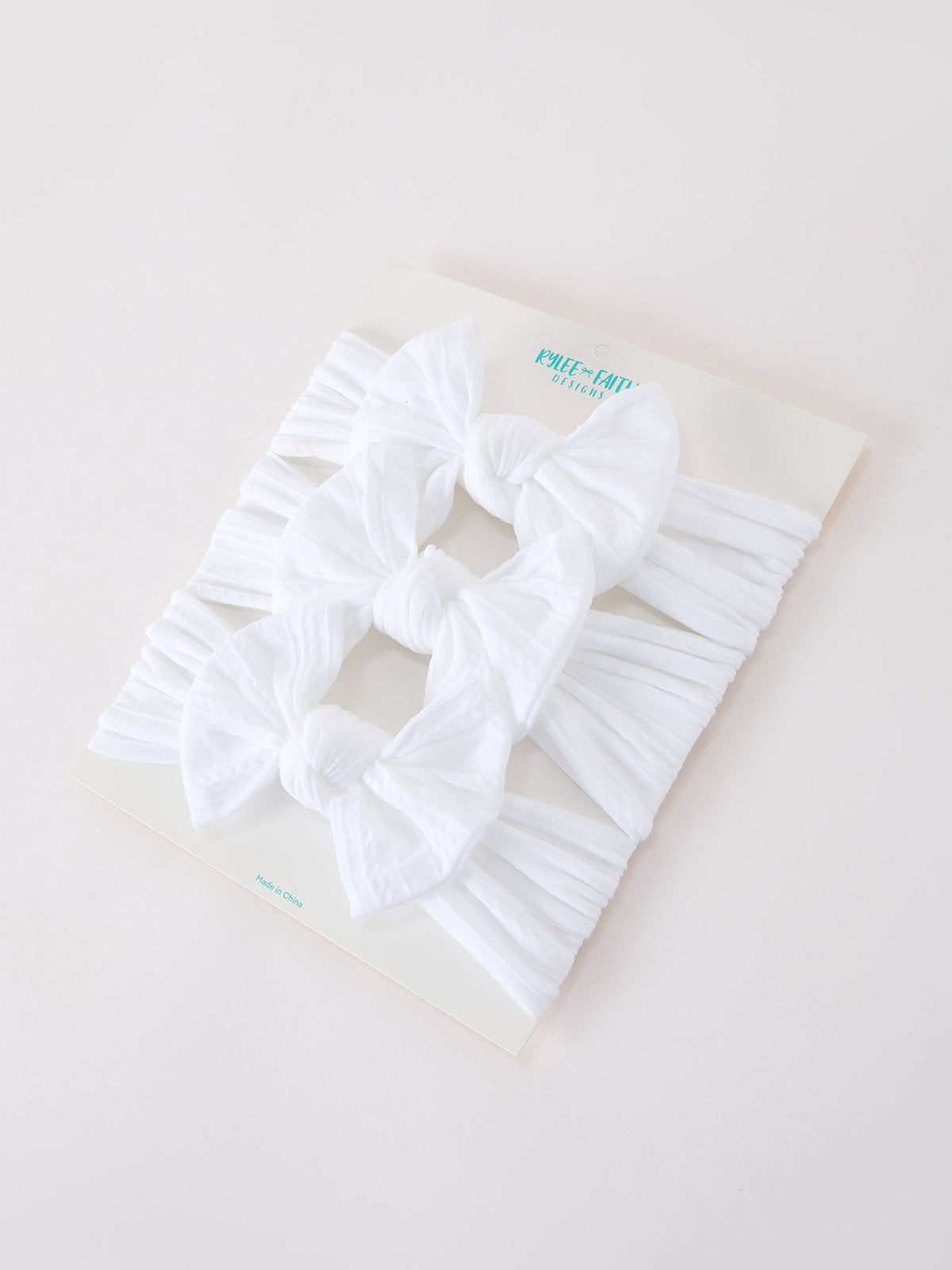 Baby Girl Bow Headband Same Color 3 Piece Set - Rylee Faith Designs - Flyclothing LLC