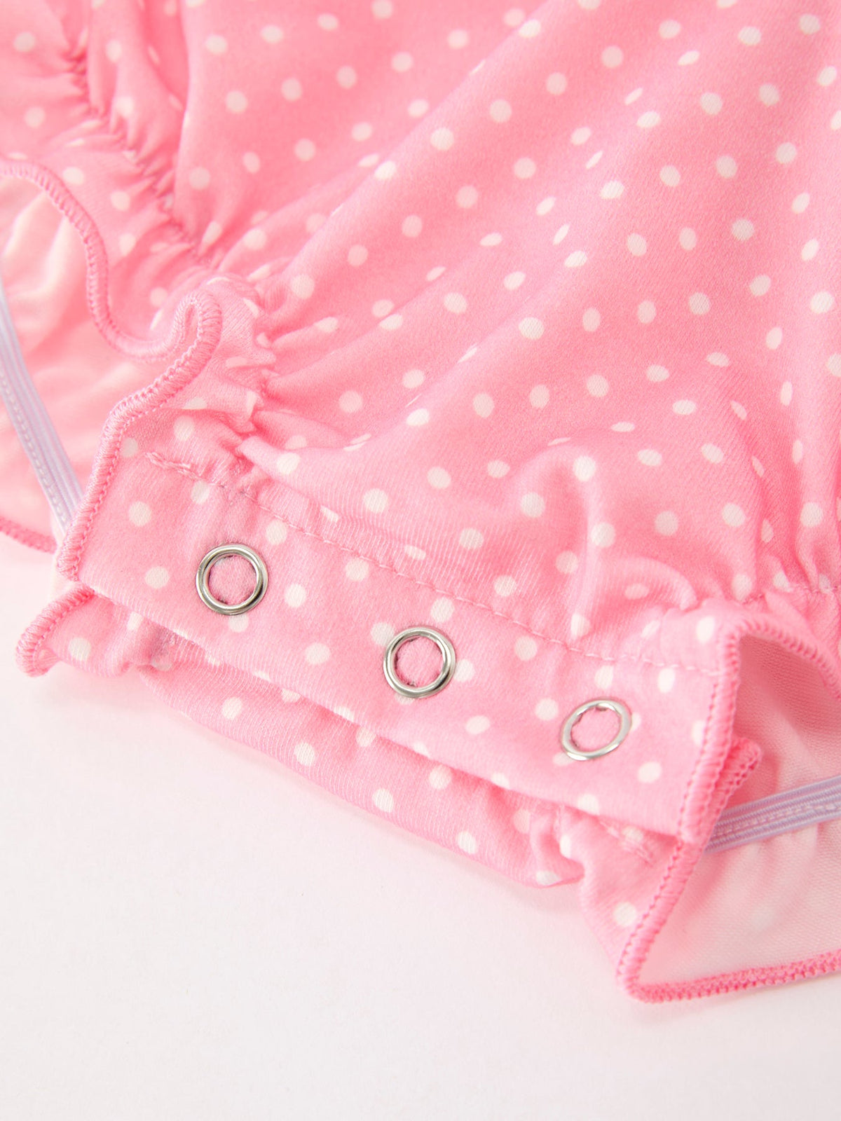 Fall Pink Ballet Embroidery Bow Bubble Romper - Rylee Faith Designs - Flyclothing LLC