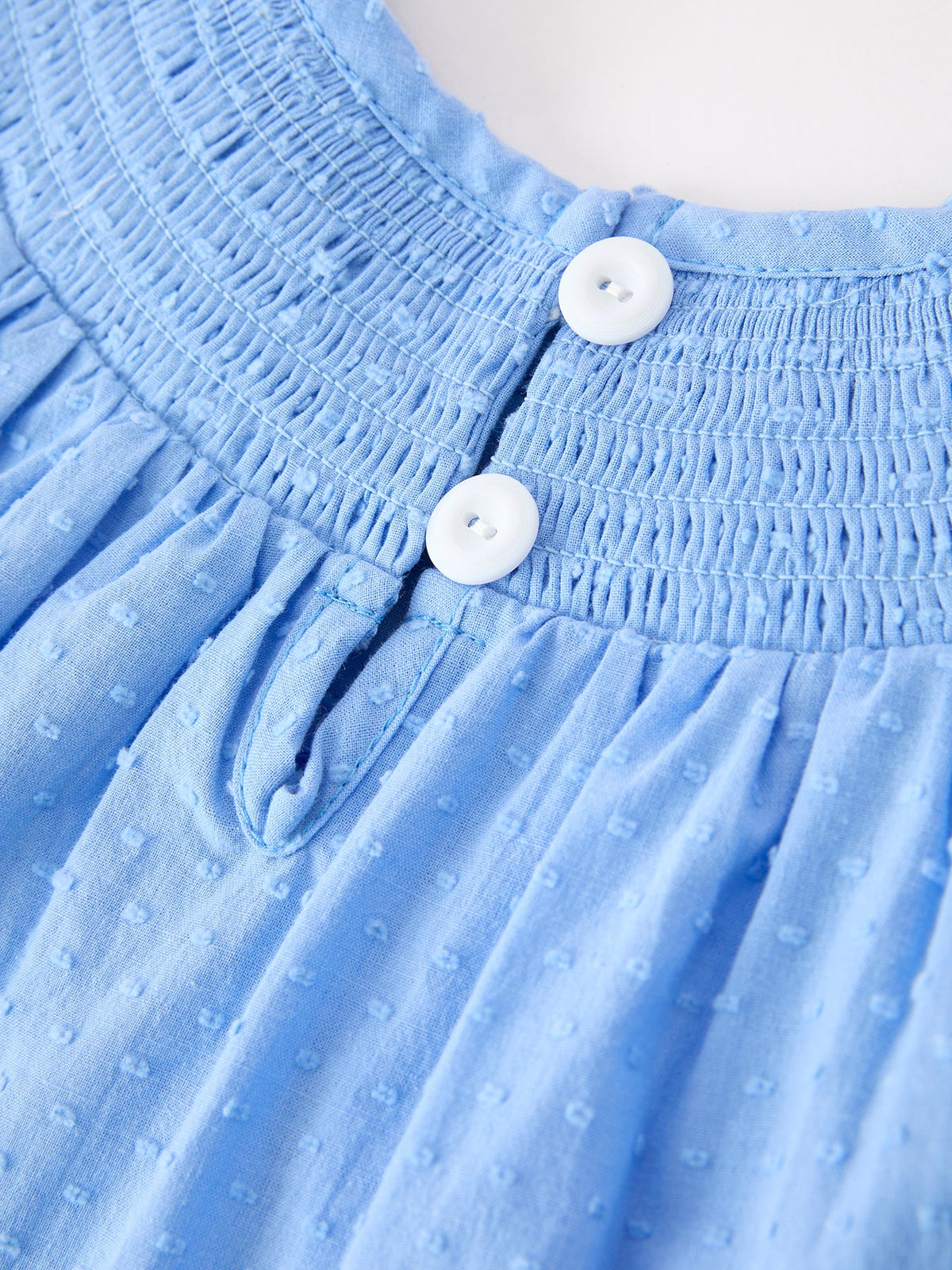 Blue Fall Thanksgiving&Halloween Pumpkin Smock Embroidery Lace Baby Girl Dress - Rylee Faith Designs - Flyclothing LLC