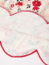 Fall Floral Bow Girls Twirl Dress