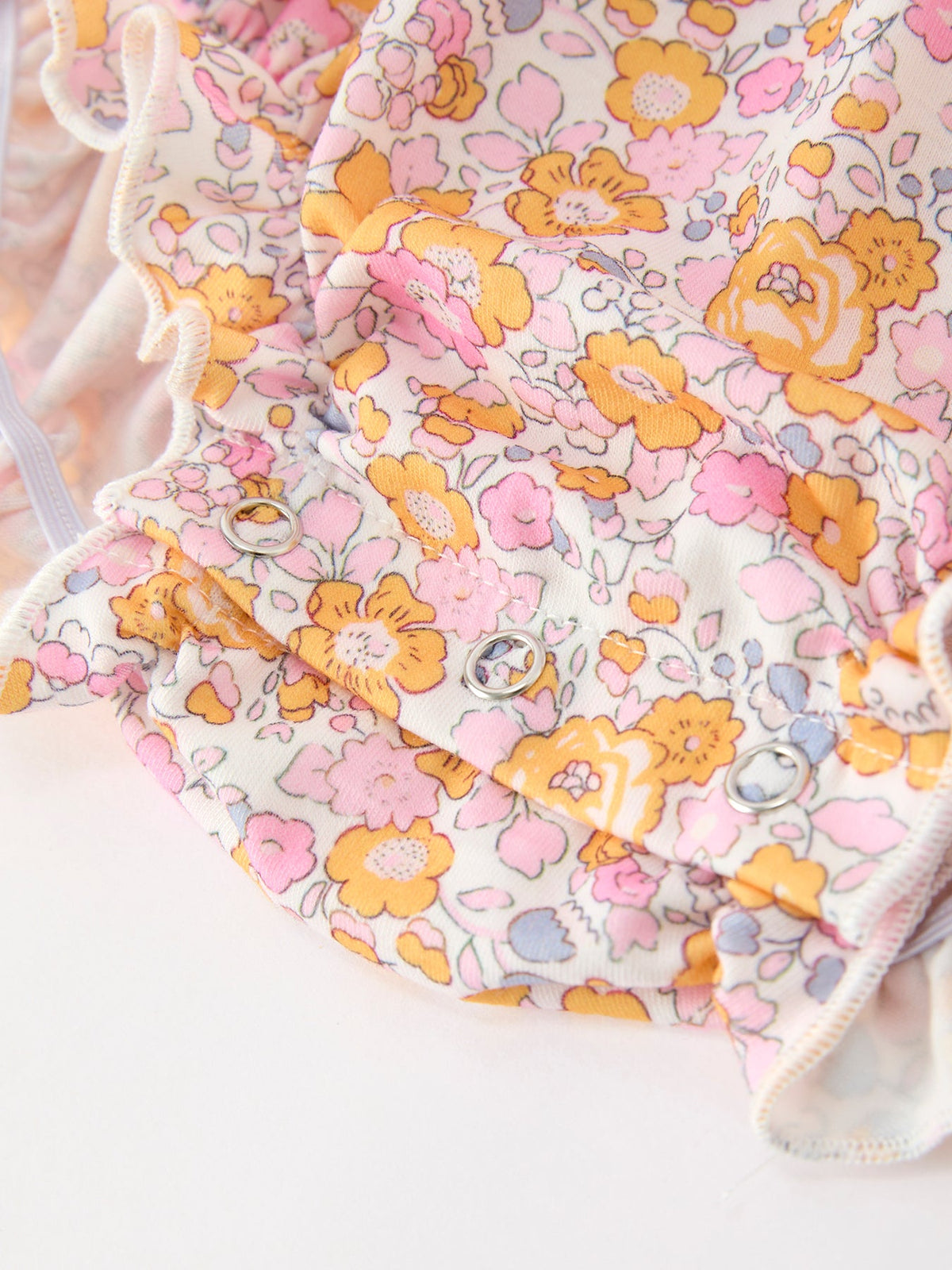 Halloween Pumpkin Floral Baby Bubble Romper - Rylee Faith Designs - Flyclothing LLC