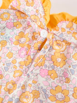 Halloween Pumpkin Floral Baby Bubble Romper - Rylee Faith Designs - Flyclothing LLC