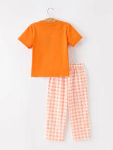 Halloween Pumpkin Plaid Boys Pants Set - Rylee Faith Designs - Flyclothing LLC