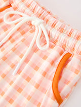Halloween Pumpkin Plaid Boys Pants Set - Rylee Faith Designs - Flyclothing LLC