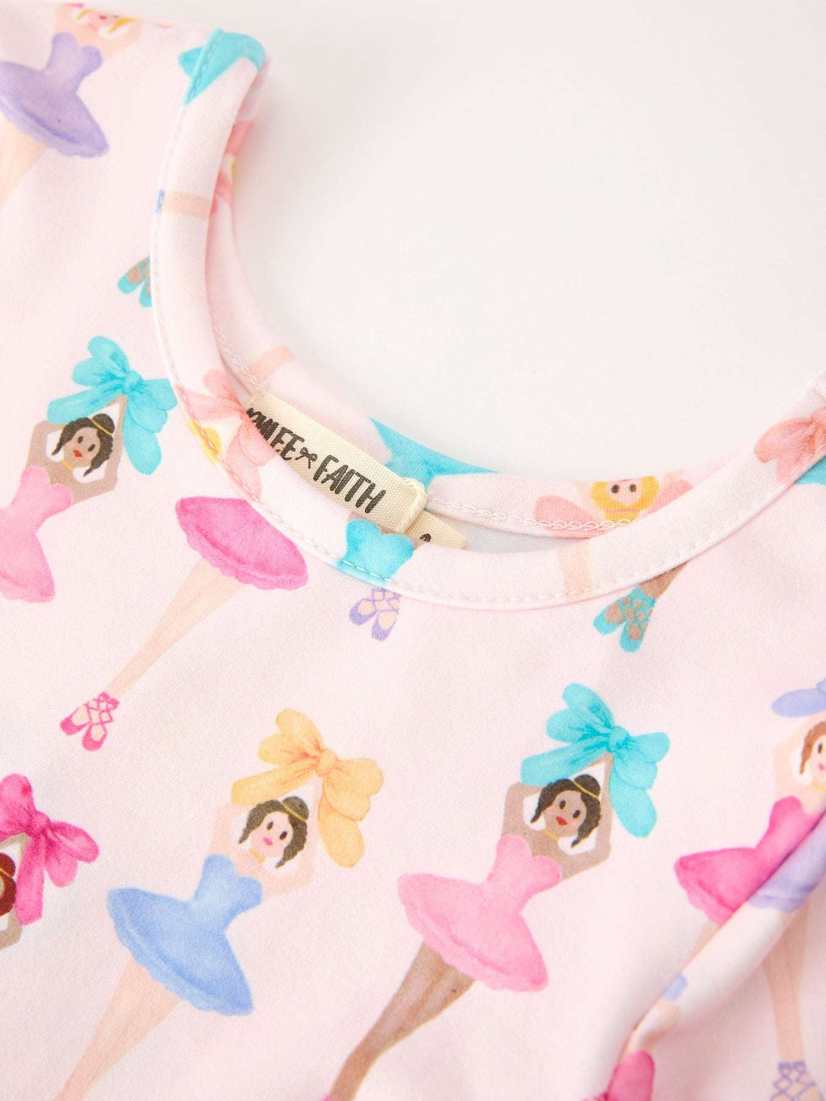 Fall Colorful Ballet Character Girls Long Sleeve Twirl Dress - Rylee Faith Designs - Flyclothing LLC