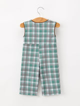 Plaid Moose Smocked Baby Boy JonJon - Rylee Faith Designs - Flyclothing LLC