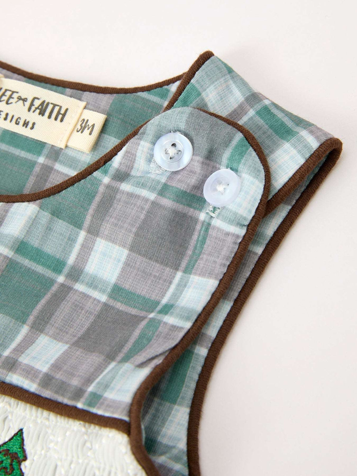 Plaid Moose Smocked Baby Boy JonJon - Rylee Faith Designs - Flyclothing LLC
