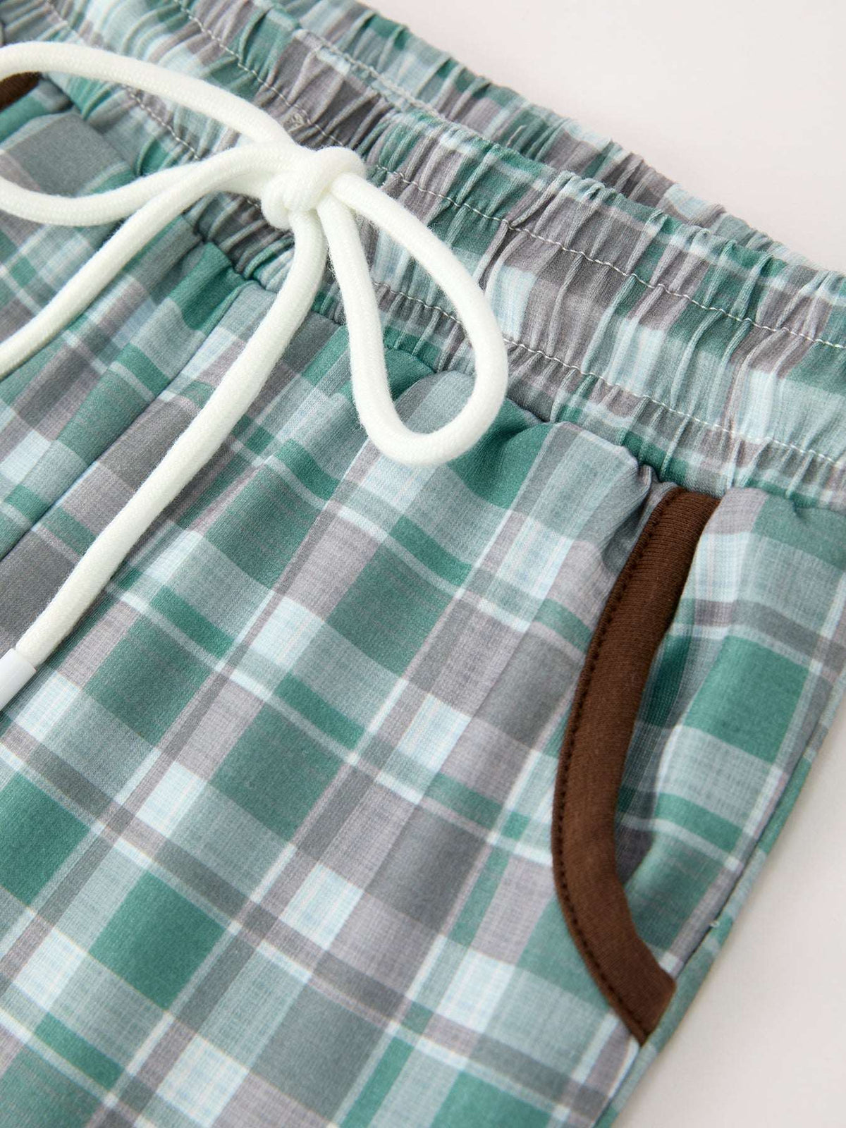 Plaid Moose Smocked Boys Short Sleeve Pant Set - Rylee Faith Designs - Flyclothing LLC