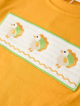 Thanksgiving Turkey Smocked Boys Pant Set - Rylee Faith Designs - Flyclothing LLC