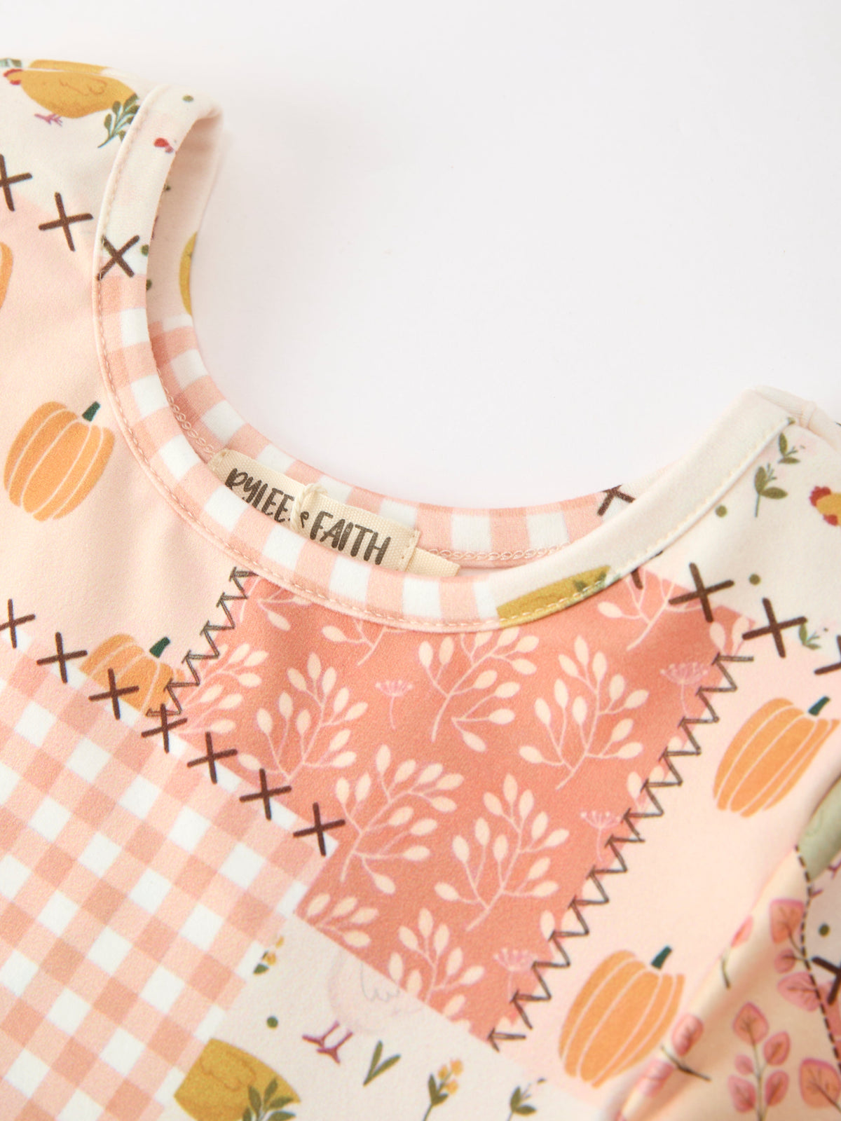 Thanksgiving Halloween Patchwork Girls Dress - Rylee Faith Designs - Flyclothing LLC