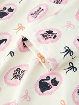 Halloween Vintage Cameo Print Girls Twirl Dress
