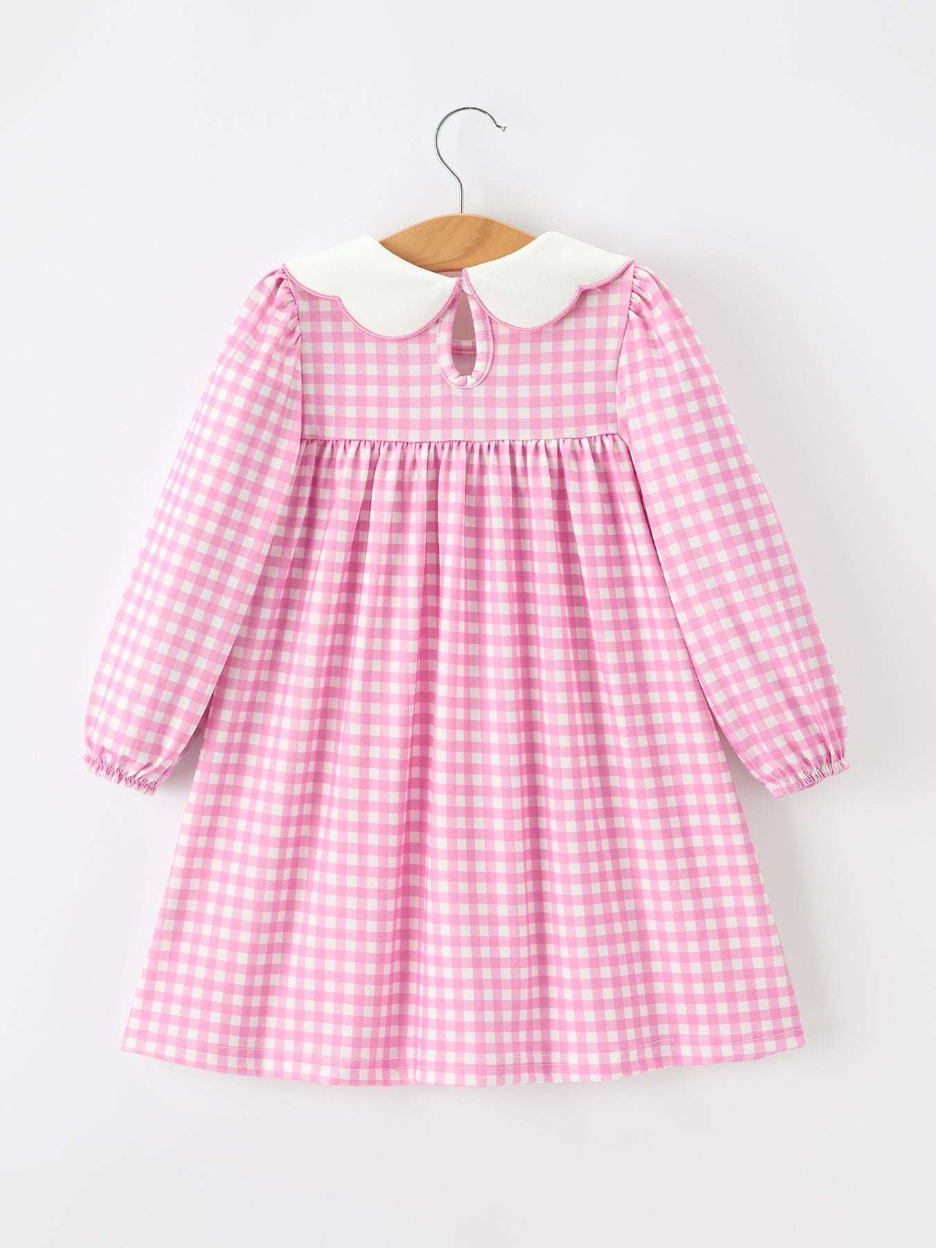 Thanksgiving Halloween Pumpkin Embroidery Girls Dress