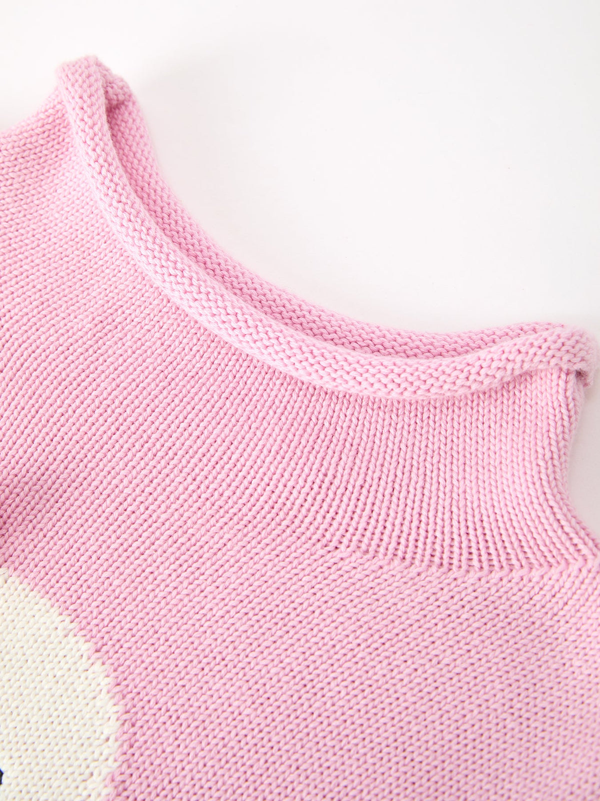 Girls Ghost Bow Knit Sweater Halloween Cute Embroidered Pullover - Rylee Faith Designs - Flyclothing LLC
