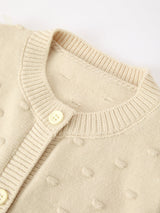 Christmas Tree Knit Cardigan Kids Holiday Sweater Button Front - Rylee Faith Designs - Flyclothing LLC