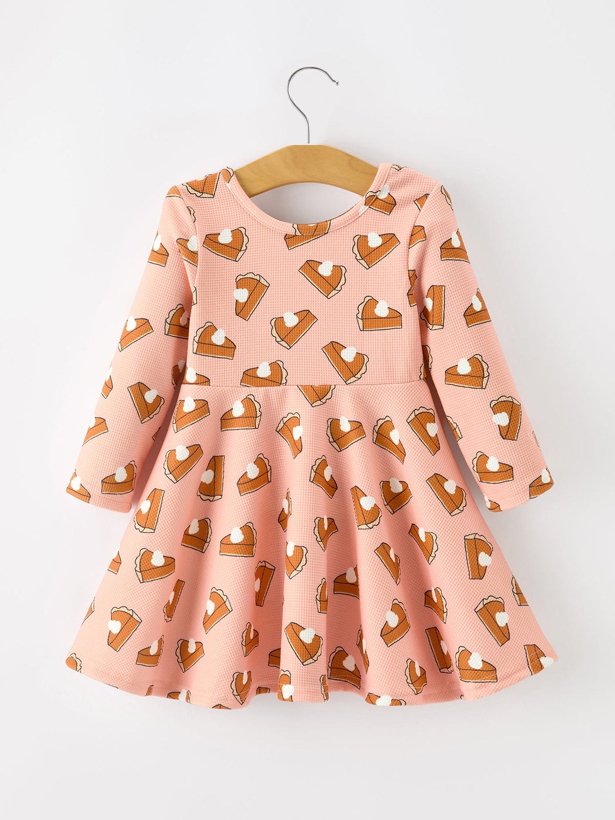 Girls Thanksgiving Pumpkin Pie Dress Fall Twirl Dress - Rylee Faith Designs - Flyclothing LLC
