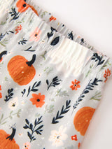 Fall Halloween Pumpkin Ghost Print Girls Long Sleeve Set - Rylee Faith Designs - Flyclothing LLC