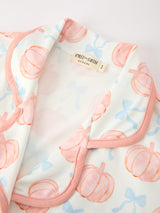 Mommy and Me Fall Pumpkin Print Pajama Set