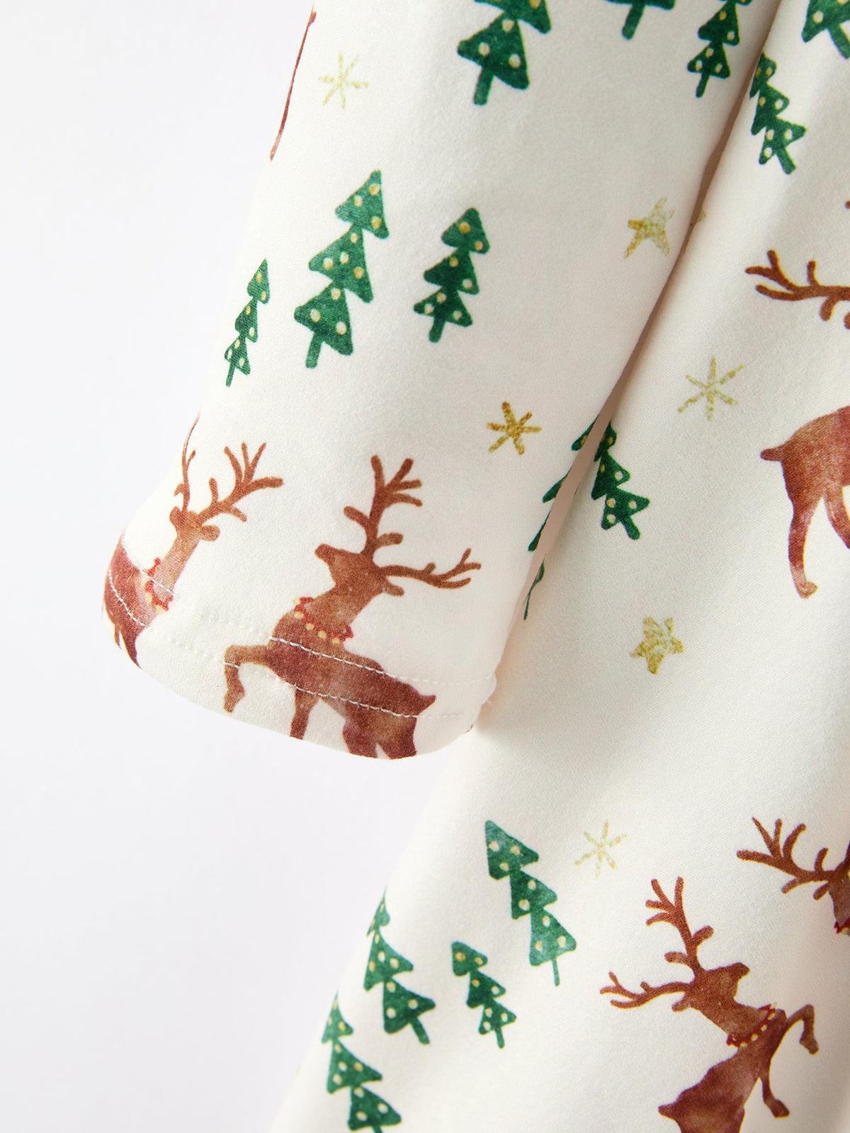 Christmas Girls Deer & Pine Tree Holiday Twirl Dress - Rylee Faith Designs - Flyclothing LLC