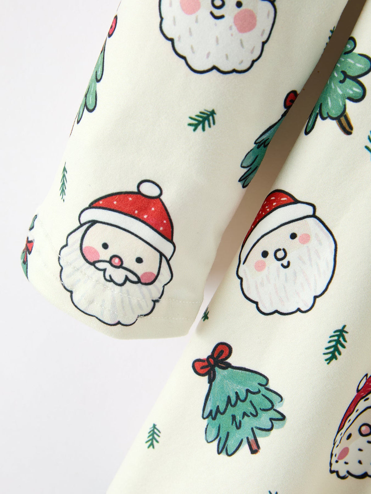 Girls Santa & Christmas Tree Print Twirl Dress - Rylee Faith Designs - Flyclothing LLC
