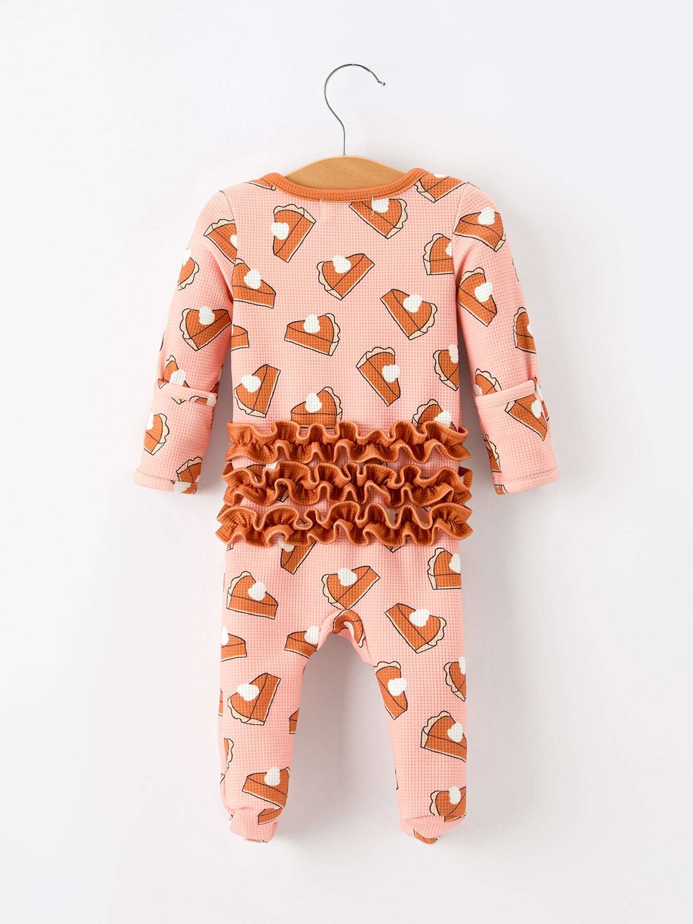 Girls Thanksgiving Pumpkin Pie Baby Girls Sleeper