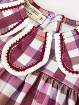 Fall Plaid Petals Collar Girls Bloomer Set - Rylee Faith Designs - Flyclothing LLC