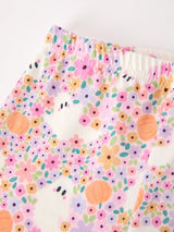 Halloween Ghost Girls Bell Bottom Pant Set Ruffle - Rylee Faith Designs - Flyclothing LLC