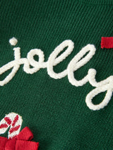 Christmas Jolly Candy Cane Knit Baby Romper - Rylee Faith Designs - Flyclothing LLC