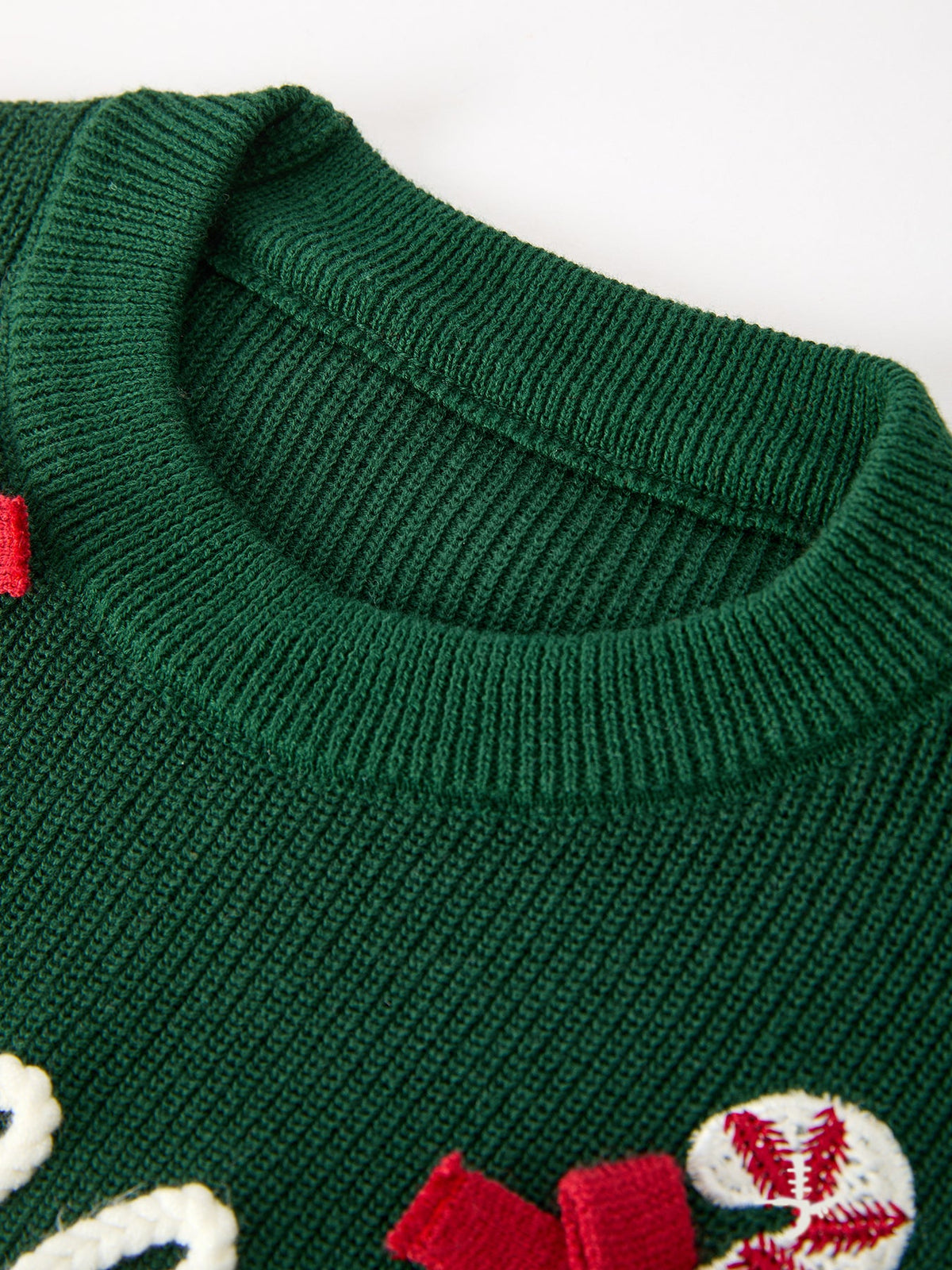 Girls Christmas Jolly Candy Cane Bow Knit Sweater - Rylee Faith Designs - Flyclothing LLC