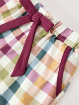 Mommy and Me Fall Plaid  Pajama Set