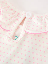 Christmas Smocked Girls Dress Embroidered Holiday Ruffle Collar - Rylee Faith Designs - Flyclothing LLC